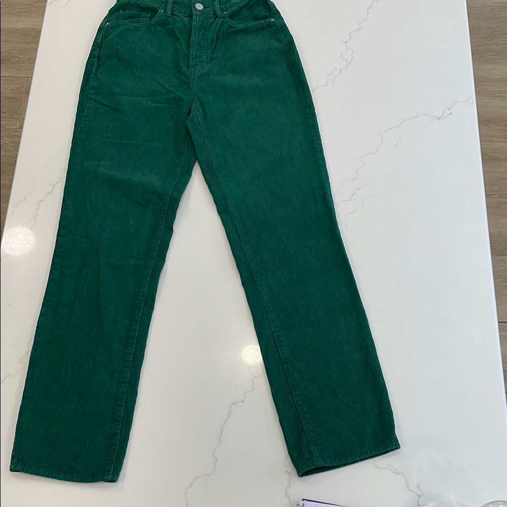 Pacsun Green Corduroy Women Jeans